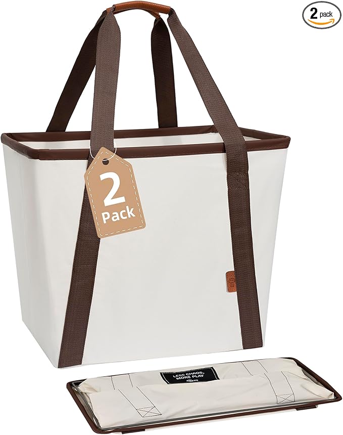 STORAGE MANIAC Collapsible Laundry Caddy, 128L Large Collapsible Laundry Basket by STORAGEMANIAC