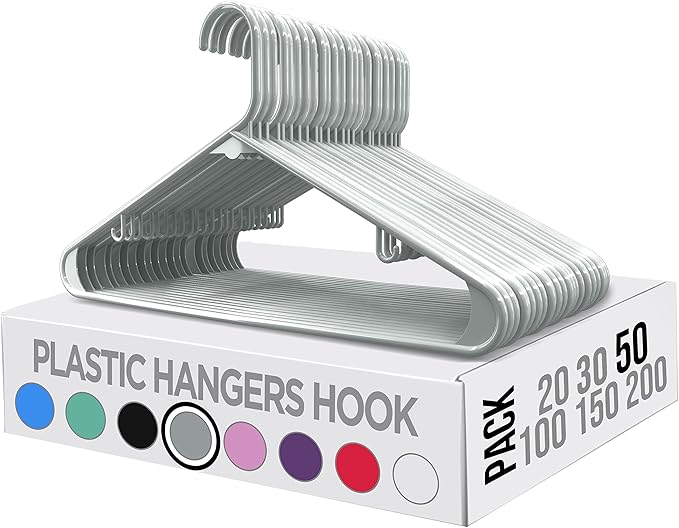 Utopia Home Plastic Hangers 50 Pack - Image 7