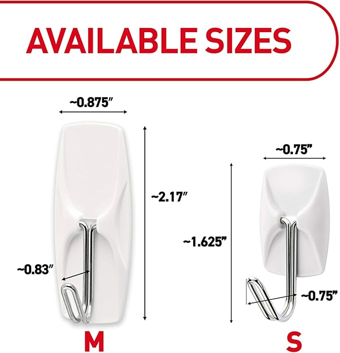 Command Small Wire Toggle Hooks, and 48 Strips, Damage Free Hanging Wall Hooks - Image 4