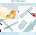 JEPELUS 8PCS Drawer Divider - Image 3