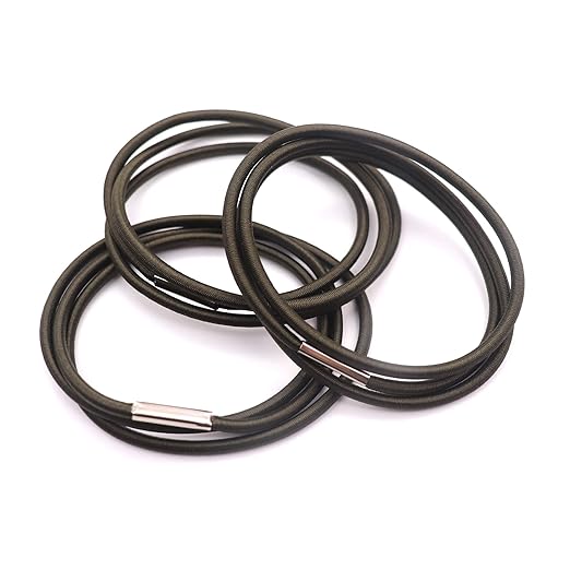 Trash Can Rubber Bands Set of 3, Olive Green, Fits 13 to 30 Gallon Trash Cans - Image 7