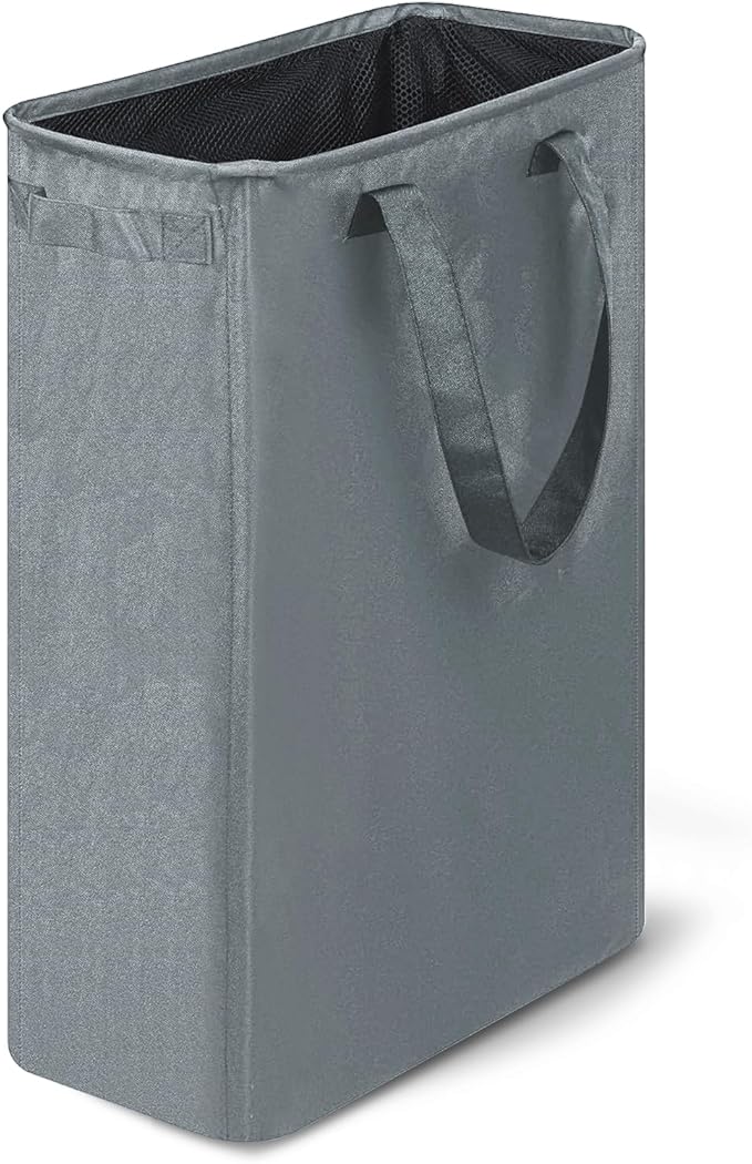 Slim Laundry Hamper, 48L Ultra Thin Collapsible Laundry Basket by ORIELFORMS