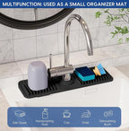 17.7 Inch Silicone Faucet Mat for Kitchen Sink Splash Guard - Image 7
