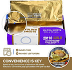 200 Count Pre-Cut Deli Gold Aluminum Foil - Image 5