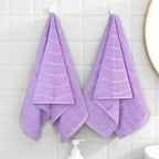 2-Piece Cotton Hand Towels Lavender, Ultra Soft and Highly Absorbent Towels - Image 4