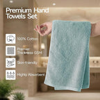 REDKISS 2-Pack Luxury Hand Towels, 16x32 Inch 450 GSM 100% Cotton, Super Soft - Image 2
