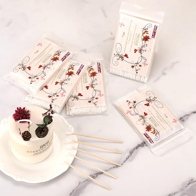 500 Count 4 Inch Pointed Cotton Swabs Precision Microblading Cotton Tipped - Image 8