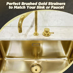 Mudder 3 Pcs Kitchen Sink Drain Strainer and Stopper Stainless Steel Garbage - Image 7
