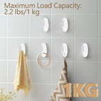 12 Pack Small Utility Hooks, Holds up to 1.5 lb, Damage Free Hanging Hooks - Image 6