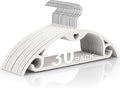 Plastic Hangers 30 Pack: No Shoulder Bumps Ultra Thin Clothes Hanger by TARANCH