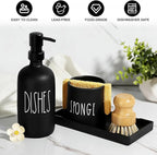 Dish Soap Dispenser for Kitchen, Glass Dish Soap Dispenser - Image 3