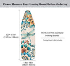 Ironing Board Cover, Standard Size 15x54, Butterfly Mandala Floral Print - Image 3