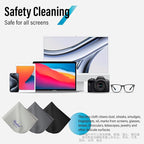 Microfiber Cleaning Cloths, 6 Pack 8x8 Inch Large Glasses Cloth, Cleaning Cloth - Image 3