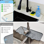 5° Slope Kitchen Sink Faucet Mat, Kitchen Sink Splash Guard, Silicone Material - Image 6