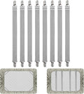 8Pcs Adjustable Bed Sheet Straps Clips, Elastic Mattress Sheet Fasteners Holder by QoeCycth