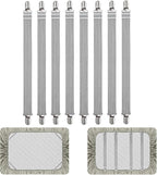 8Pcs Adjustable Bed Sheet Straps Clips, Elastic Mattress Sheet Fasteners Holder by QoeCycth