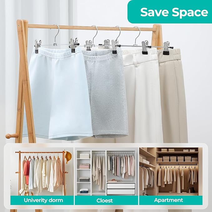 GoodtoU Pants Hangers with Clips - Image 8