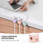 AhaStyle Magnetic Cable Organizer 6 Pack Cord Holders Cable Clips Strong - Image 4