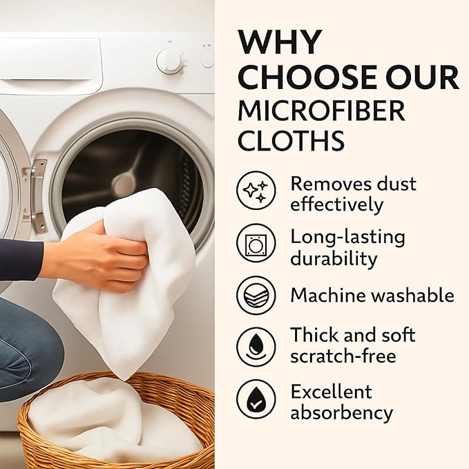 4Pcs Extra Large Microfiber Cleaning Cloths – 30x20 in Mop Towels - Image 4