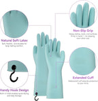 Dishwashing Rubber Gloves for Cleaning – 4 Pairs Kitchen Gloves - Image 2