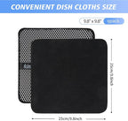 KinHwa Kitchen Washcloths for Dishes Absorbent Microfiber Dish Cloths Quick Dry - Image 3