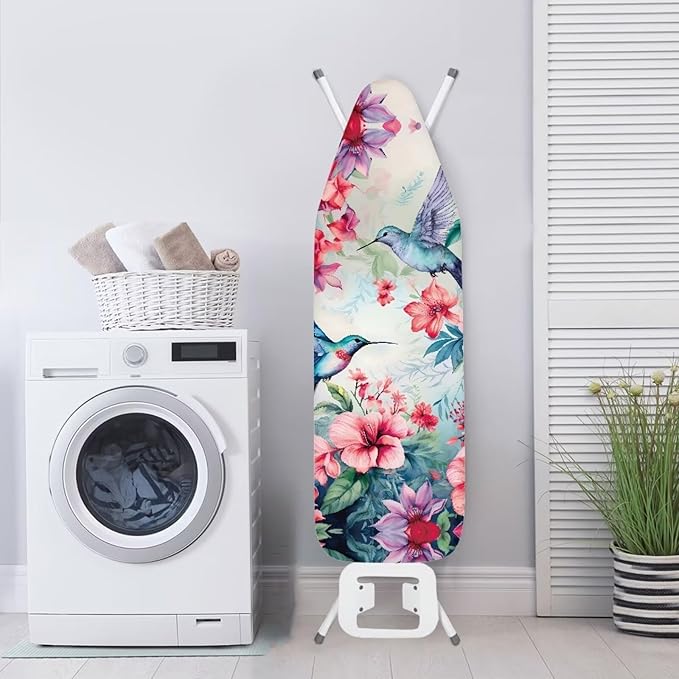 Hummingbird Flower Ironing Board Cover and Pad Standard Size Thick Non-Slip - Image 4