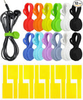 12pcs Silicone Magnetic Cord Organizer Cable Ties Reusable Clips, Cable Straps by Unknown