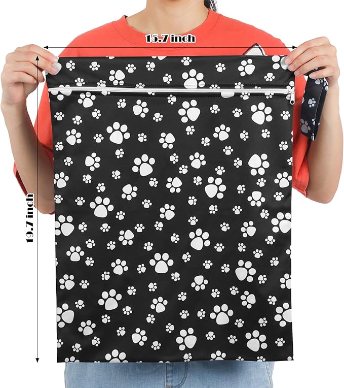 Shappy 2 Pcs Large Travel Laundry Bag Washable Waterproof Wet Dry Large Dirty - Image 2