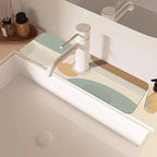 Abstract Minimalistic Geometric Kitchen Sink Splash Guard Mat Absorbent Fast - Image 2