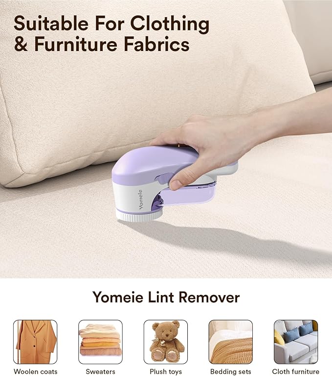 Fabric Shaver, Rechargeable Sweater Shaver, Lint Shaver - Image 4