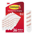 Command Indoor Medium Replacement Strips, 36 Strips, Damage-Free Wall Hanging by Command
