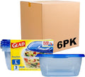 Glad GladWare Deep Dish Food Storage Containers, Large Rectangle by GladTrashFoodStorage