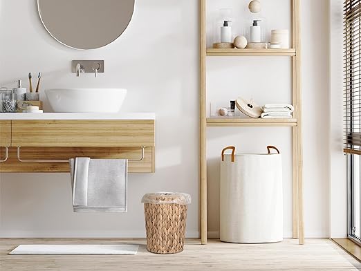 StorageWorks Wicker Waste Basket, Small Trash Can - Image 5