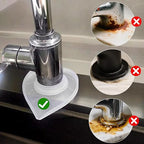 Silicone Faucet Mat Kitchen Tap Sink Countertop Protector Clear Compact Splash - Image 2