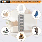 6-Shelf Hanging Storage Closet Organizer, Linen Rv Storage and Organization - Image 8