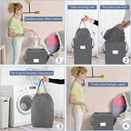MCleanPin 210L Laundry Hamper Collapsible - Image 3
