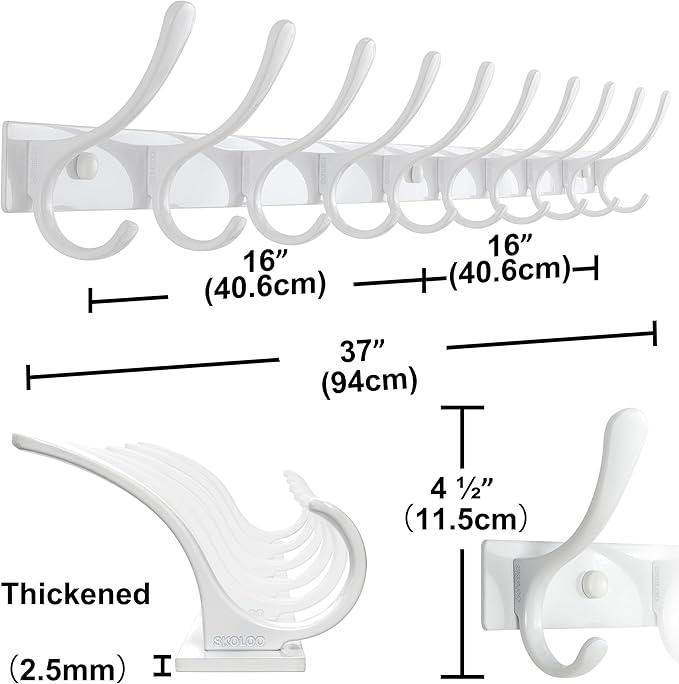 SKOLOO Coat Rack Wall Mounted - Image 6