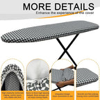 Ironing Board Cover and Pad, Sewn-in Thick Feltpads, Elastic Edge, Fits - Image 3