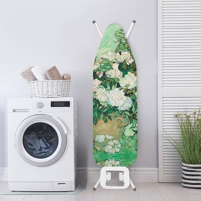 White Rose Ironing Board Cover Dust Covers 15 x 54 Heavy Duty Iron Board Covers - Image 4