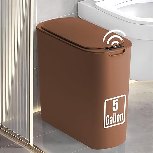 TIPGO 5 Gallon Motion Senor Bathroom Trash Can by TIPGO