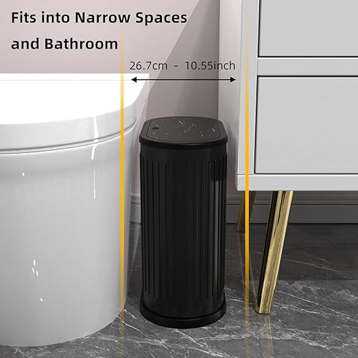 1.8 Gallons Small Stainless Steel Trash Can - Image 2