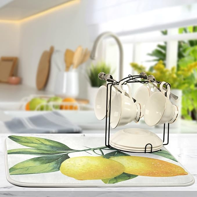 Absorbent Dish Drying Mat for Kitchen Counter - Image 5
