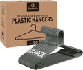 Plastic Hangers 50 Pack, Light Weight Durable Clothes Hangers by Byomostor