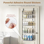 Delamu Over The Door Pantry Organizer, 5-Tier Pantry Door Organizers and Storage - Image 6