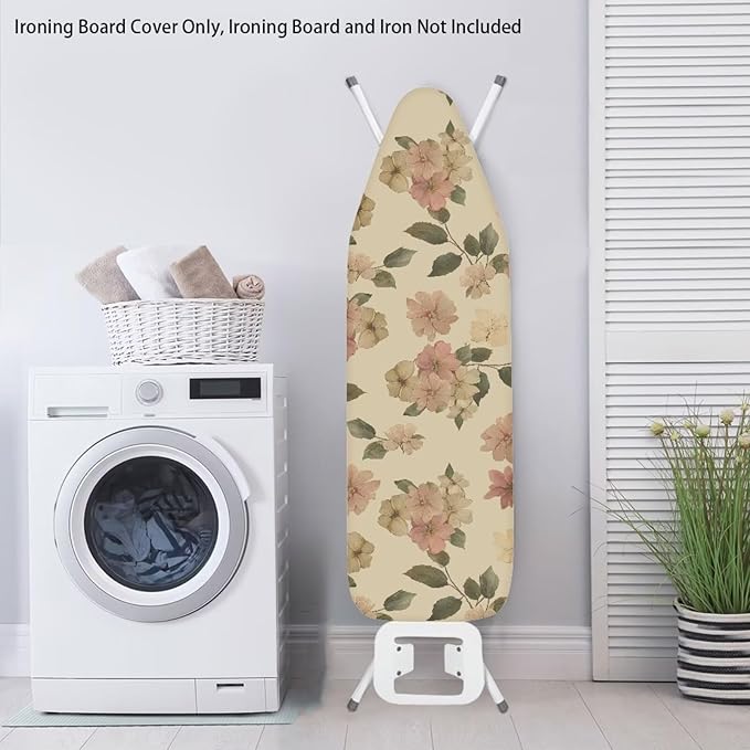 Vintage Flower Ironing Board Cover 15x54 Inch Extra Thick Resistant Scorch and - Image 3