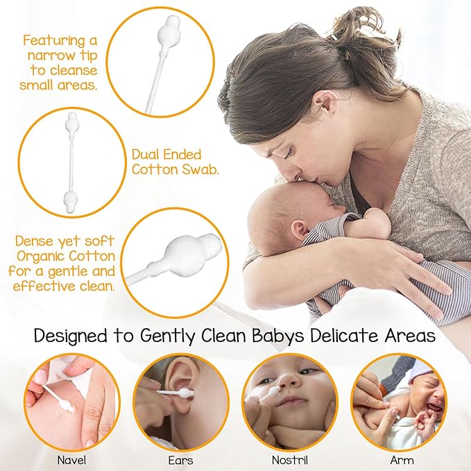 Baby Cotton Swabs with Large Tips - Image 3