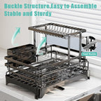 2 Tier Dish Drying Rack - Image 5