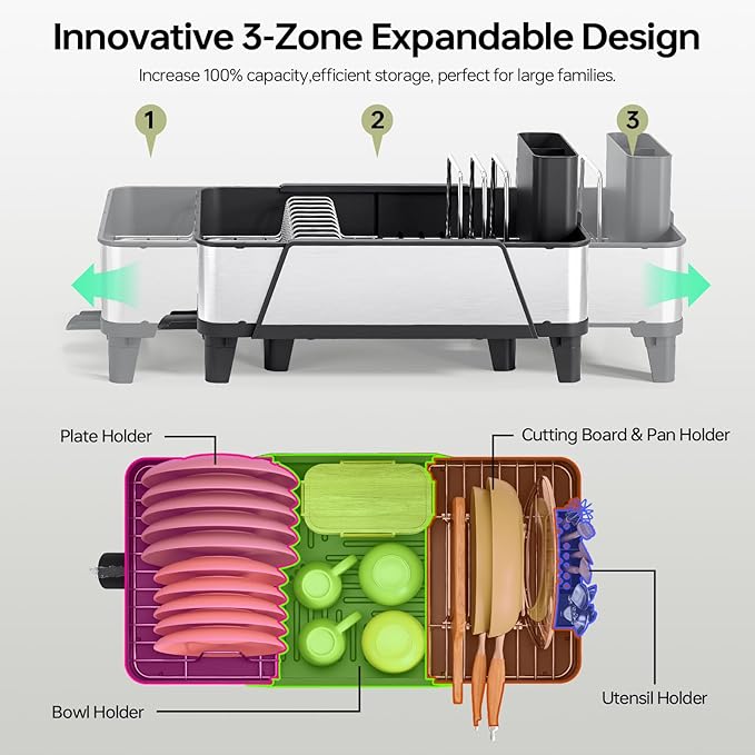 Large Dish Drying Rack - Image 3