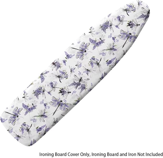 Purple Flowers Bird Ironing Board Cover and Pad Heat Insulation Covers Stain - Image 6