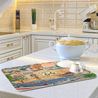 senya Super Absorbent Dish Drying Mat, Microfiber Fast-Drying Dish Mat - Image 6